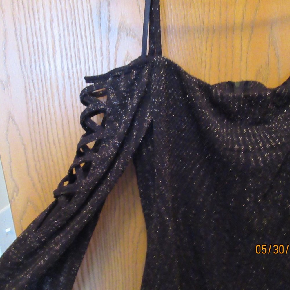 Sexy black fitted dress Size 14